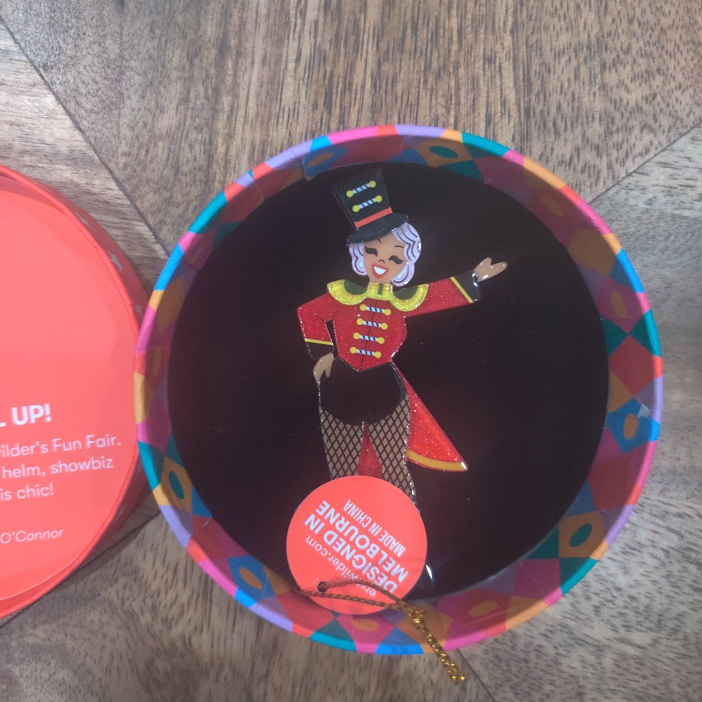 Erstwilder Circus Ringmaster Brooch New